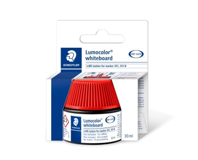 Staedtler Bote de Tinta para Recarga Rotulador Lumocolor 351 - Capacidad 30ml - Color Rojo