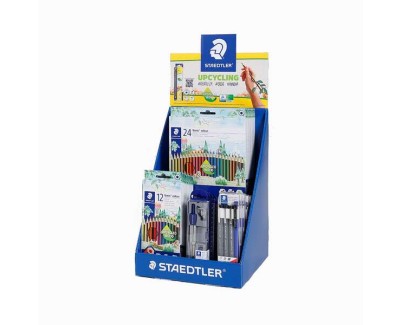 Staedtler Expositor de Sobremesa con 8ud 185 C12, 5ud 185 C24, 4ud 550 60, 6ud 308 S1 WP3 y 2ud de Regalo 120-2