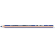 Staedtler Jumbo Noris 128 Lapiz Triangular de Color - Mina de 4mm - Resistencia a la Rotura - Diseño Ergonomico - Color Azul