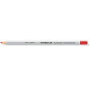 Staedtler Lumocolor 108 Lapiz de Color Hexagonal - Especial para Superficies Lisas - Marcado Opaco - Color Rojo