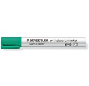 Staedtler Lumocolor 351 Marcador para Pizarra Blanca - Punta Biselada 2 - 5mm Aprox - Secado Rapido - Color Verde