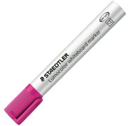 Staedtler Lumocolor 351 Rotulador para Pizarra - Punta Redonda - Trazo 2mm - Capuchon con Clip - Color Rosa