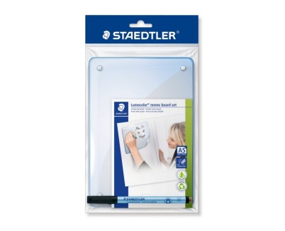 Staedtler Lumocolor 641 Lamina para Notas Flexible con Rotulador - Tama&ntilde;o 210x148mm - Autoadhesivo - Limpieza en Seco