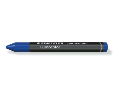 Staedtler Lumocolor Permanent Omnigraph 236 Cera Permanente Hexagonal - Resistente al Agua - Diametro 12mm Aprox - Color Azul