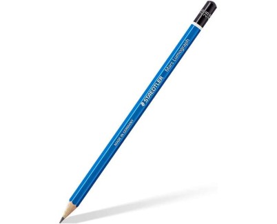 Staedtler Mars Lumograph 100 Lapiz de Grafito Hexagonal - Mina 2B - Resistencia a la Rotura - Madera de Bosques Sostenibles