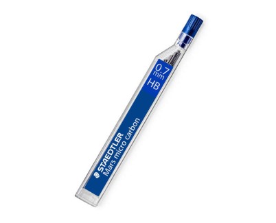 Staedtler Mars Micro Minas para Portaminas 0.7mm HB - Fuertes y Duraderas - Sin PVC - Apta para la Mayoria de Portaminas