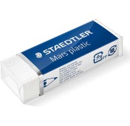 Staedtler Mars Plastic 526 50 Goma de Borrar - Plastico - Alta Precision - Color Blanco