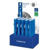 Staedtler Mars Plastic 528 50 Expositor con 20 Portagomas en Forma de Lapiz - Con Cursor para Deslizar la Goma - Sin Ftalatos ni Latex