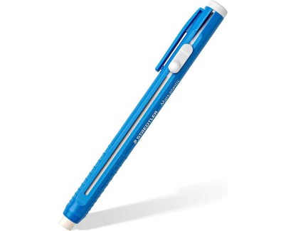 Staedtler Mars Plastic 528 50 Portagomas en Forma de Lapiz - Con Cursor para Deslizar la Goma - Sin Ftalatos ni Latex