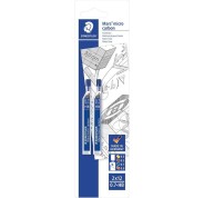 Staedtler Micro Carbon 250 Pack de 2 Tubos de 12 Minas - Mina HB de 0.7mm - Resistencia a la Rotura - 90% Procedente de Materiales Naturales