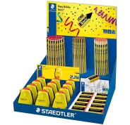 Staedtler Noris 120 Expositor con Lapices + Sacapuntas + Gomas de Borrar