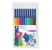 Staedtler Noris 326 Rotulador de Punta de Fibra - Resistente a la Presion - Tinta Base de Agua - Colores Surtidos