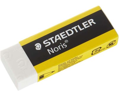 Staedtler Noris 526 N20 Goma de Borrar - Alta Calidad - Minimos Residuos - Color Blanco