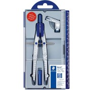 Staedtler Noris 550 01 Compas de Precision - Aguja y Mina Intercambiables - Mecanismo de Ajuste Rapido