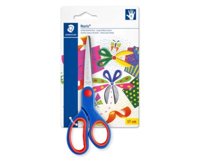 Staedtler Noris 965 Tijera Escolar - Acero Inoxidable - Agarre Ergonomico  - Color Azul