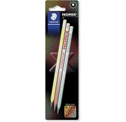 Staedtler Norix Pack de 3 Lapices de Grafito HB - Madera Negra - Diseño Inteligente