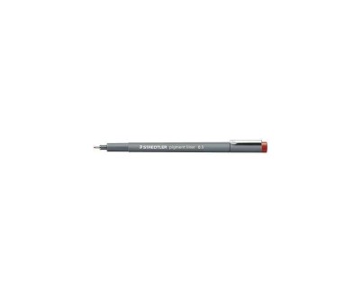 Staedtler Pigment Liner 308 Rotulador Calibrado - Trazo 0.5mm - Secado Rapido - Color Rojo