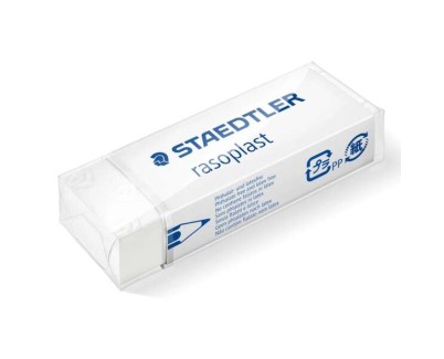 Staedtler Rasoplast 526 B20 Goma de Borrar - Borrado de Alta Calidad - Minimos Residuos - Color Blanco