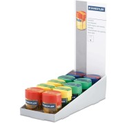 Staedtler Sacapuntas con Deposito de 1 Orificio - Hasta 8.2mm - Angulo de Afilado 23º - Colores Surtidos
