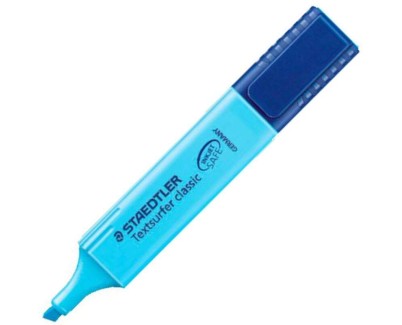 Staedtler Textsurfer Classic 364 Marcador Fluorescente - Punta Biselada - Trazo entre 1 - 5mm - Tinta con Base de Agua - Color Azul