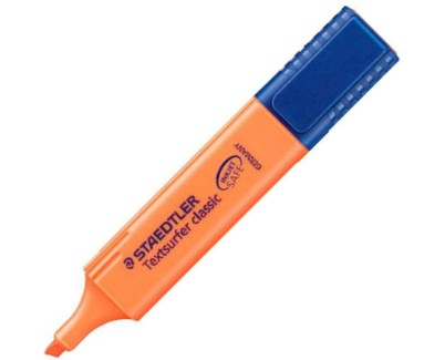 Staedtler Textsurfer Classic 364 Marcador Fluorescente - Punta Biselada - Trazo entre 1 - 5mm - Tinta con Base de Agua - Color Naranja