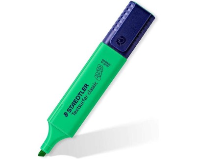 Staedtler Textsurfer Classic 364 Marcador Fluorescente - Punta Biselada - Trazo entre 1 - 5mm - Tinta con Base de Agua - Color Verde Palido