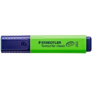 Staedtler Textsurfer Classic 364 Marcador Fluorescente - Punta Biselada - Trazo entre 1 - 5mm - Tinta con Base de Agua - Color Verde
