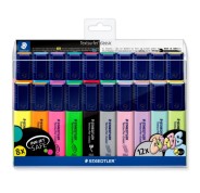 Staedtler Textsurfer Classic 364 Pack de 20 Marcadores Fluorescentes - Punta Biselada 1 - 5mm Aprox - Secado Rapido - Colores Surtidos