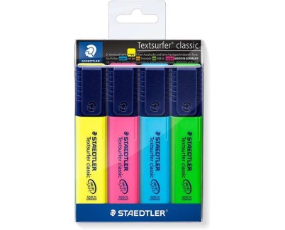 Pack 6 Subrayadores Fluorescentes Pastel STAEDTLER