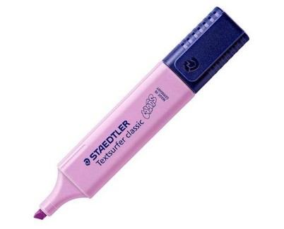 Staedtler Textsurfer Classic 364 Pastel Marcador Fluorescente - Punta Biselada - Trazo entre 1 - 5mm - Tinta con Base de Agua - Color Lavanda