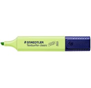 Staedtler Textsurfer Classic 364 Pastel Marcador Fluorescente - Punta Biselada - Trazo entre 1 - 5mm - Tinta con Base de Agua - Color Verde Lima