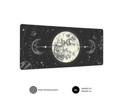 Subblim Alfombrilla de Escritorio Lunar - Tama&ntilde;o 900x400x3mm - Espacio para Raton y Teclado - Resistente al Agua - Base Antideslizante - Dise&ntilde;o Elegante