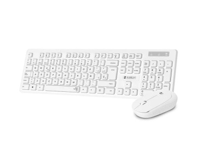 Subblim Combo Business Slim - Teclado y ratón inalámbricos - Ergonomía y silencio - 2.4G - Color Blanco