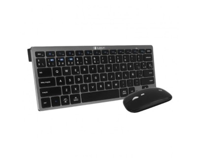 Subblim Combo Multidispositivo - Teclado y Rat&oacute;n - Tecnolog&iacute;a inal&aacute;mbrica Bluetooth y radiofrecuencia 2.4G - Rat&oacute;n con bater&iacute;a recargable y 3 niveles de DPI ajustables - Color Negro
