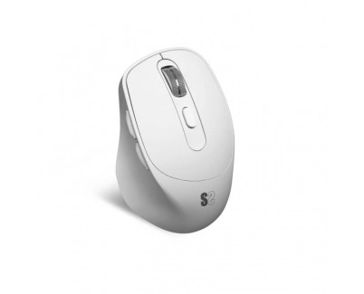 Subblim Confort Ergo Dual Raton Inalambrico Bluetooth, USB 2.4GHz 2400dpi - 5 Botones - Uso Diestro - Color Blanco