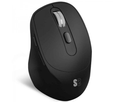 Subblim Confort Ergo Dual Raton Inalambrico Bluetooth, USB 2.4GHz 2400dpi - 5 Botones - Uso Diestro - Color Negro