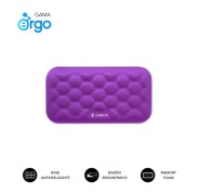 Subblim Ergo Airpadding Reposamuñecas para Raton - Espuma Viscoelastica 65D - Tejido AirMesh Transpirable - Base Antideslizante - Color Lila