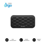 Subblim Ergo Airpadding Reposamuñecas para Raton - Espuma Viscoelastica 65D - Tejido AirMesh Transpirable - Base Antideslizante - Color Negro