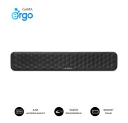 Subblim Ergo Airpadding Reposamuñecas para Teclado - Espuma Viscoelastica 65D - Tejido AirMesh Transpirable - Base Antideslizante - Color Negro
