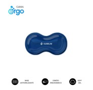 Subblim Ergo Crystal Flex Reposamuñecas para Raton - Gel Refrigerante Autoajustable - Diseño Ondulado Ergonomico - Base Antideslizante - Color Azul