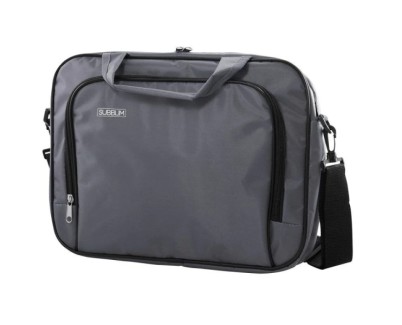 Subblim Estuche Oxford para port&aacute;til - Medida: 410 mm - Resistente y acolchado - Gran capacidad de almacenamiento - Transporte seguro - Color Gris