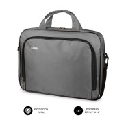 Subblim Estuche Oxford Portátil 13.3\" a 14\" - Protección reforzada - Correas Ajustables -  Bolsillo Exterior - Color Gris