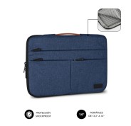 Subblim Funda Air Padding 360 Portátil de 13.3\" a 14\" - Protección 360º con Air Padding - Múltiples bolsillos - Resistente y duradera - Color Azul