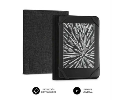 Subblim Funda Ereader 6\" Resistente - Interior Aterciopelado - Plegado Comodo - Sujecion sin Da&ntilde;os - Color Negro