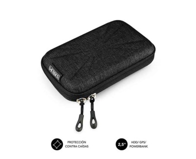 Subblim Funda HDD Compacta y Ligera - Proteccion Optima contra Golpes - Diseño Elegante y Moderno - Interior Acolchado y Suave - Color Negro