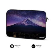 Subblim Funda Neopreno Trendy para Portatil 15.6\" - Grosor 3Mm - Resistencia a Golpes - Diseño Mountain - Color Negro