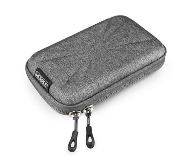 Subblim Funda r&iacute;gida para Disco Duro - Medida: 145x90x30mm - Protecci&oacute;n &oacute;ptima contra golpes - Doble tirador de apertura - Bolsillo para accesorios - Color Gris