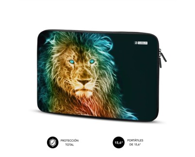 Subblim Funda Trendy de Neopreno Portátil de 15,6\"- Resistencia a Golpes y Caidas - Color Lion