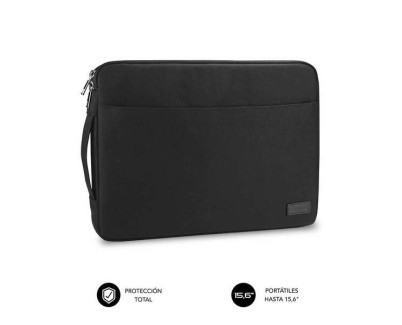 Subblim Funda Urban 15,6\" - Proteccion Elegante y Funcional - Tela de Poliester 600D - Interior Acolchado de Foam - Color Negro