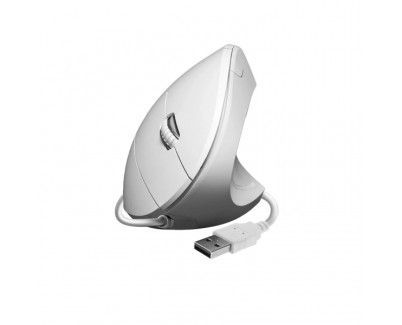 Subblim Glide Vertical Ergo Raton Vertical USB 1600dpi - 5 Botones - Uso Diestro - Color Blanco